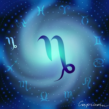 Astroloji Oğlak simgesi olan alan sarmal