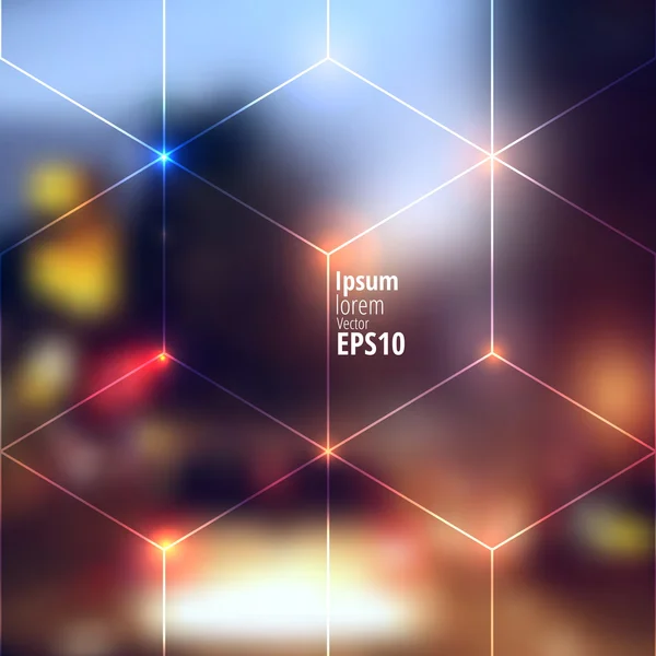 Işıklar şehir arka plan bulanıklık