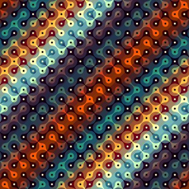 Damlacık elemanları ile soyut köşegen geometrik desen.