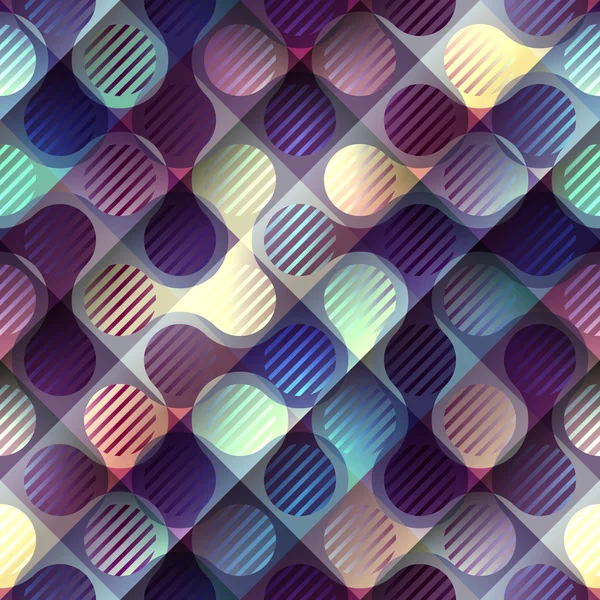 Abstraktní geometrická fialový vzor s Spojené prvky. — Stockový vektor