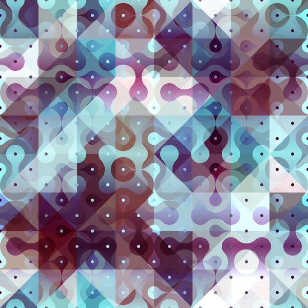 Abstracte geometrische patroon met druppel elementen. — Stockvector