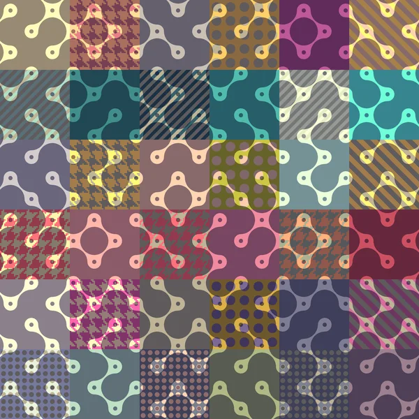 Abstrakte diagonale geometrische Muster mit Tröpfchenelementen. — Stockvektor