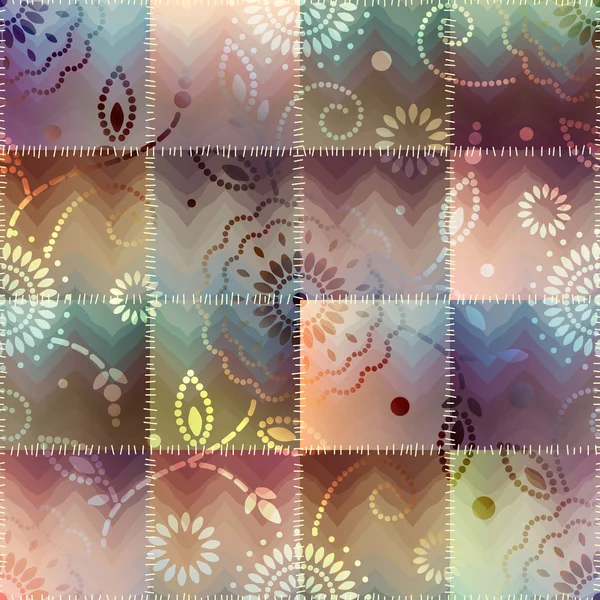 Patchwork gradient etkisi ile. — Stok Vektör