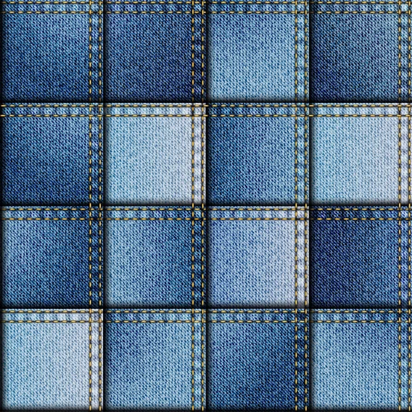 Denim kumaş patchwork.