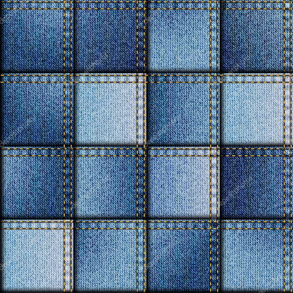 Patchwork of denim fabric. Stock Vector Image by ©kastanka #69077957