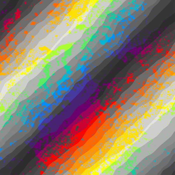 Patrón de grunge abstracto sobre fondo de arco iris . — Vector de stock