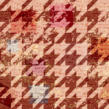 Retro arka plan houndstooth desen.
