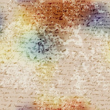 Grunge bulanıklık desen el yazması elemanları ile.