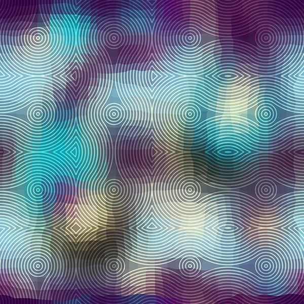 Patrón geométrico sobre fondo paisley abstracto . — Archivo Imágenes Vectoriales