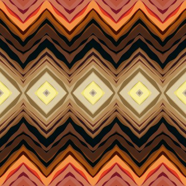 Simetrik ayraç içinde kabile stili.