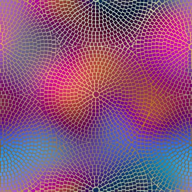 Bulanık arka plan üzerinde kırmızı Mozaik.