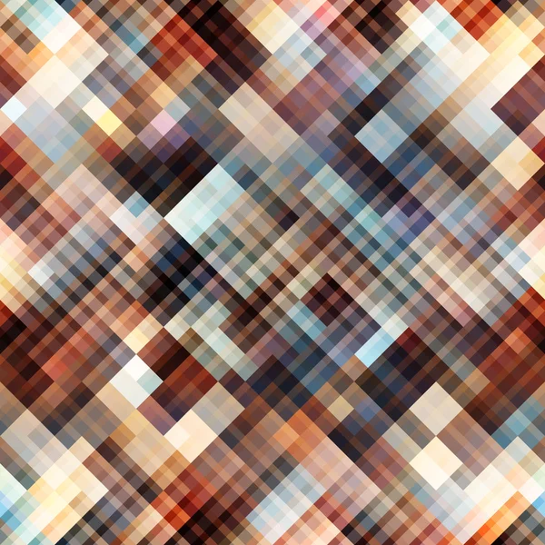 Diagonal abstract brown plaid. — Stock Vector