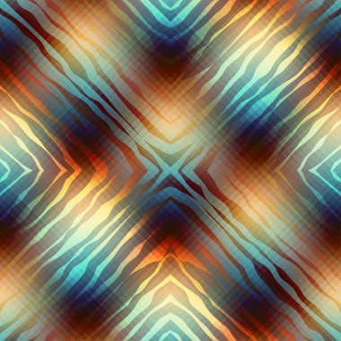 Dalgalı elemanları ile köşegen geometrik desen.