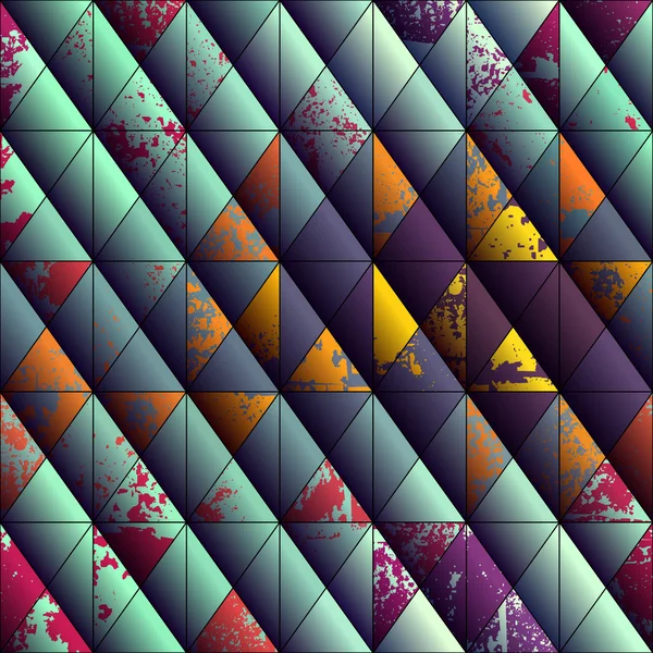 Fundo diagonal Grunge de triângulos . — Vetor de Stock
