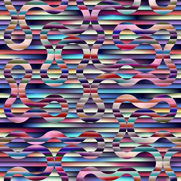 Abstraktes geometrisches Muster horizontaler Linien. — Stockvektor