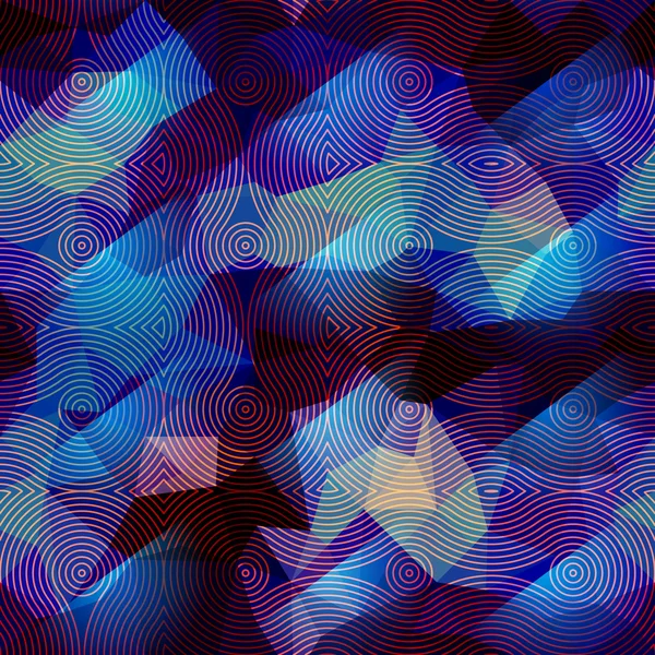 Fondo azul geométrico abstracto . — Vector de stock