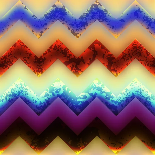 Grunge motif chevron sur fond flou . — Image vectorielle