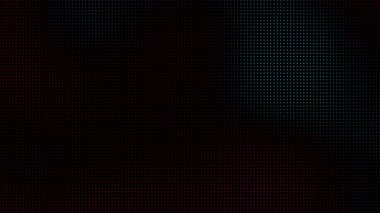 Vibrant Pixel Grid: Kırmızı, mavi ve yeşil formların dinamik bir gradyanı karanlık bir pikseli noktalar, modern ve fütüristik bir duyguyla göz alıcı bir soyut arkaplan yaratır. Döngü arkaplanı