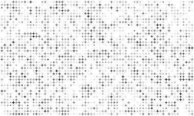 Retro abstract geometric design with halftone four-pointed stars texture, futuristic and dynamic overlay backdrop