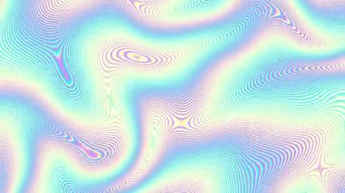 Pürüzsüz kıvrımları ve yumuşak bir eğilimi olan zarif soyut holografik arkaplan. Dijital tasarım, grafik sanatı ve sunumlar için ideal, modaya uygun, modern