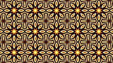 4k 'lık soyut döngü videosu. Kaleydoskop dalgalı psikedelik arkaplan