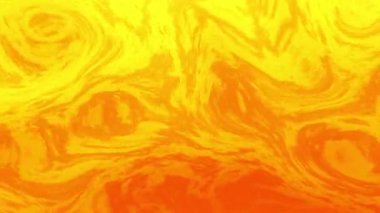 Dönen sarı ve turuncu renkler canlı ve soyut bir tasarım yaratır. Sarı döngü soyut arkaplan