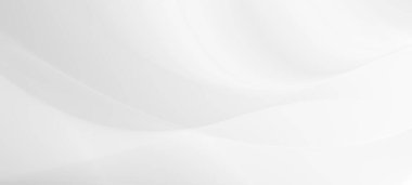 Yumuşak beyaz dalgaların modern tasarımlar için mükemmel olduğu sakin ve minimalist bir arka plan..