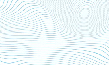 Değişik yaratıcı projeler için ideal, beyaz zemin üzerinde akan mavi çizgiler ve noktalar içeren eşsiz bir soyut desen..