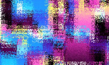 Bu canlı soyut tasarım cesur mavileri, çarpıcı pembeleri ve parlak sarıları büyüleyici sanat severler ve yaratıcı zihinleri birleştirir.