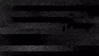 Eşsiz Tasarım Soyut Dijital Animasyon Pikseli Gürültü Arızası Video Hasarı. Döngü stop hareket arkaplanı