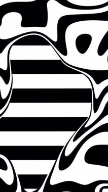 Canlandırılmış dalgalı çizgi hareketli arkaplan. Kusursuz döngüsüz Soyut Hareket Grafiği, Soyut hareketli topografik harita çizgileri. Dalgalı çizgi çizgili desen beyaz arkaplan..