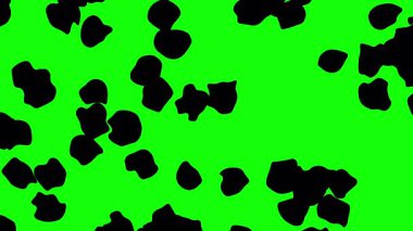 Siyah Mürekkep Fırça Sıçratma Efekti Kroma Anahtar Boya Canlandırması ile Yeşil Ekrana Geçiş