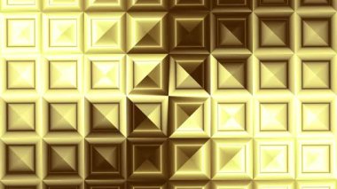 4k 'lık soyut döngü videosu. Soyut altın doku. Parlak altın cam arka plan