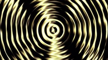 Döngülü 3 boyutlu animasyon. Soyut altın minimalist estetik arka plan. Kanatlı cam dokusu. Parlak ışık parlak altın yuvarlak disklerin içinde yansıyor ve kayıyor