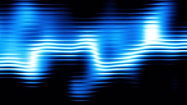 Mavi yumuşak gradyan tonlarda soyut ribauntlu cam arka plan yatay çizgi gürültü dokusu ve parlak ışık yansıması, modern teknoloji tasarımı, minimal görsel animasyon