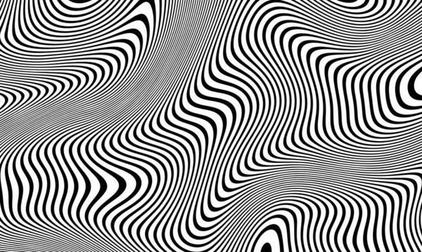 Soyut Siyah ve Beyaz Eğri Çizgiler, Dijital Sanat, Siyah ve Beyaz, Çizgiler, Soyut Vektör Arkaplanı.