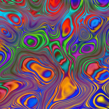 Soyut, dalgalı, harika, psikedelik arka plan.