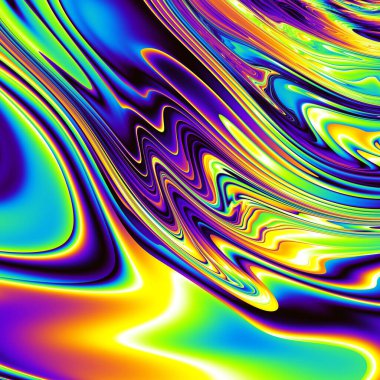 Soyut, dalgalı, harika, psikedelik arka plan.