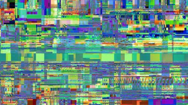 TV gürültüsü statik etkisi, soyut arıza arka planı. Fraktal dijital sanat modeli.