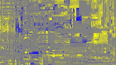 TV gürültüsü statik etkisi, soyut arıza arka planı. Fraktal dijital sanat modeli.