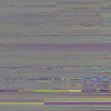 TV gürültüsü statik etkisi, soyut arıza arka planı. Fraktal dijital sanat modeli.