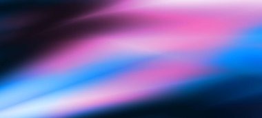 Lacivert soyut arkaplan ultraviyole neon ışığı, bulanık ışık çizgileri, dalgalar.