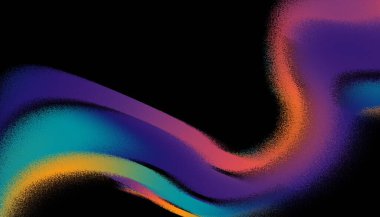 Gürültülü soyut dalga ve siyah zemin üzerinde tahıl, renkli bir doku ve yumuşak dijital tahıl etkisine sahip. Fütürist 1970 'ler esinlenerek nostaljik bir nostaljik nostaljik nostalji yaratıyor.