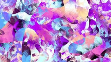 Döngü oynatma için kusursuz soyut psikedelik dalgalı arkaplan. 4k video. Pastel renkler. Gürültü etkisi.