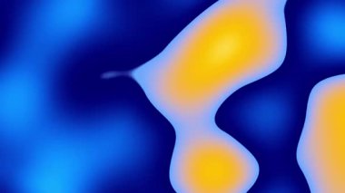 Parlayan kıvrımlı çizgilerin, yuvarlak şekillerin, kabarcıkların canlı soyut döngü arka plan videosu. Gradyan akışı sarı, açık mavi, mor. Lo-fi tasarımı. Akışkan hareket