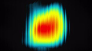 Soyut sıvı gradyan kırılan cam döngü animasyonu bulanık arkaplan. Fraktal cam sesi şeffaf cam modayı 2k etkisi yarattı