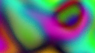 Soyut renkli gürültü gradyan bulanık animasyon arkaplan. Yumuşak pastel sıvı zemin döngüsü, bulanık karışım pembe mor ve yeşil renk sıvı akış tasarımı, yaratıcı renk arkaplan animasyonu.