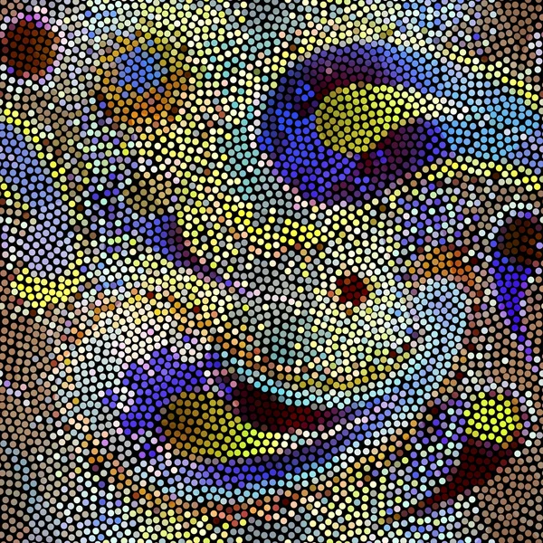 Paisley-Mosaik aus Kreisen — Stockvektor