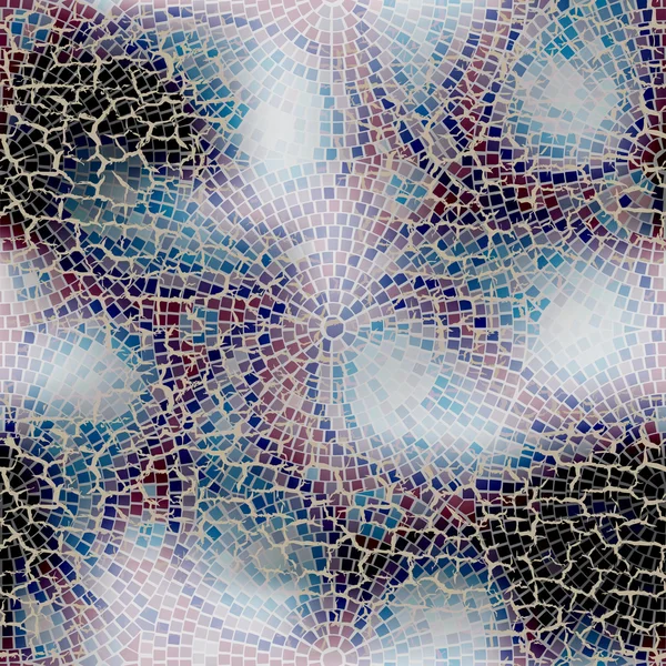 Мозаика Пейсли-гранжа — стоковый вектор