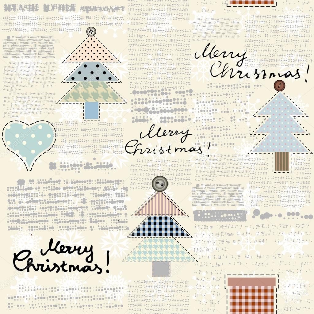 Christmas newspaper background